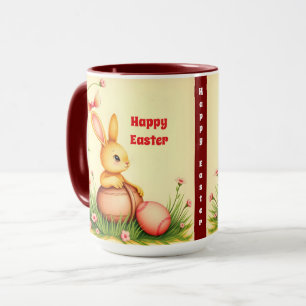 Easter Vintage Rabbit Holiday Collection Mug