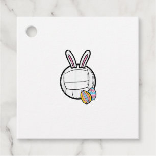 Easter Volleyball Bunny Sports Player Women Girls  Favour Tags