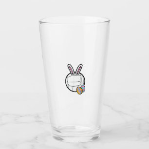 Easter Volleyball Bunny Sports Player Women Girls  Glass