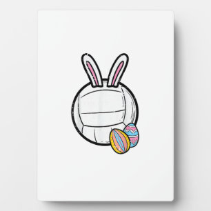 Easter Volleyball Bunny Sports Player Women Girls  Plaque