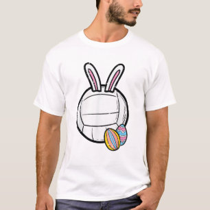 Easter Volleyball Bunny Sports Player Women Girls  T-Shirt
