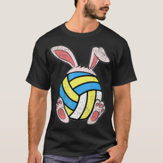 Easter Volleyball Lover Bunny Ears Ball Cute Rabbi T-Shirt