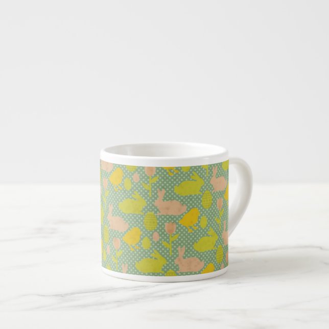 Easter Wallpaper Espresso Cup (Front Right)