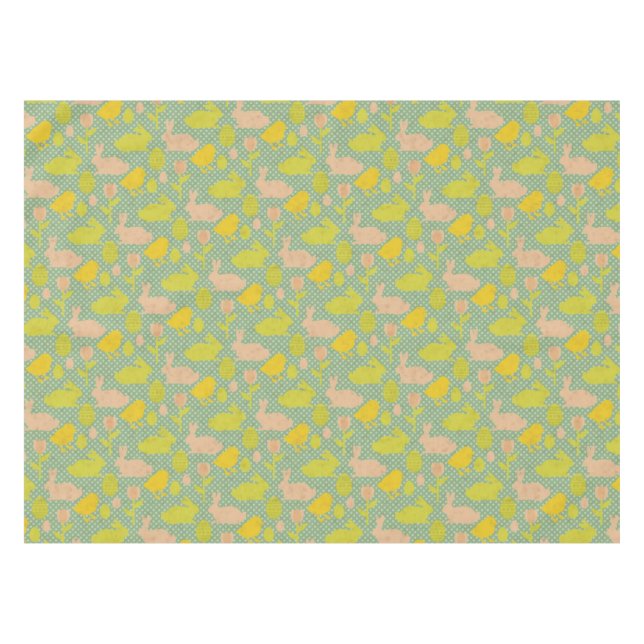Easter Wallpaper Tablecloth (Front (Horizontal))