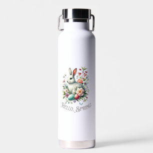 Easter Watercolor Bunny & Eggs Water Bottle