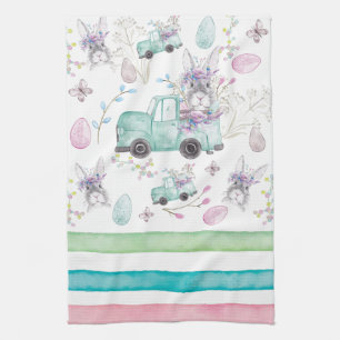 Easter Watercolor Design Kitchen Towel