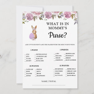Easter What is in Mommy's Purse Baby Game Card 
