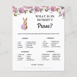 Easter What is in Mommy's Purse Baby Game Card 
