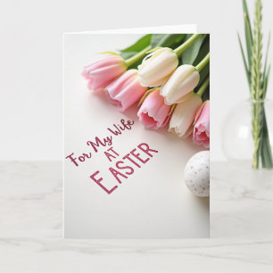 Easter Wife Floral Wishes Card