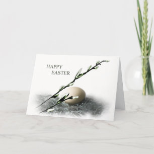 Easter willow holiday card