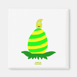 Easter Wishes 2 Inch Square Magnet