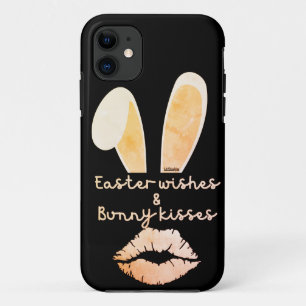 EASTER WISHES & BUNNY KISSES easter gift idea iPhone 11 Case