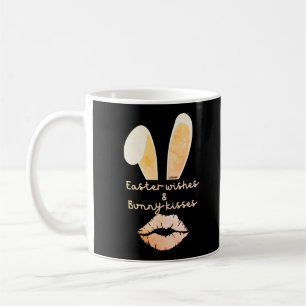 EASTER WISHES & BUNNY KISSES easter gift idea      Coffee Mug