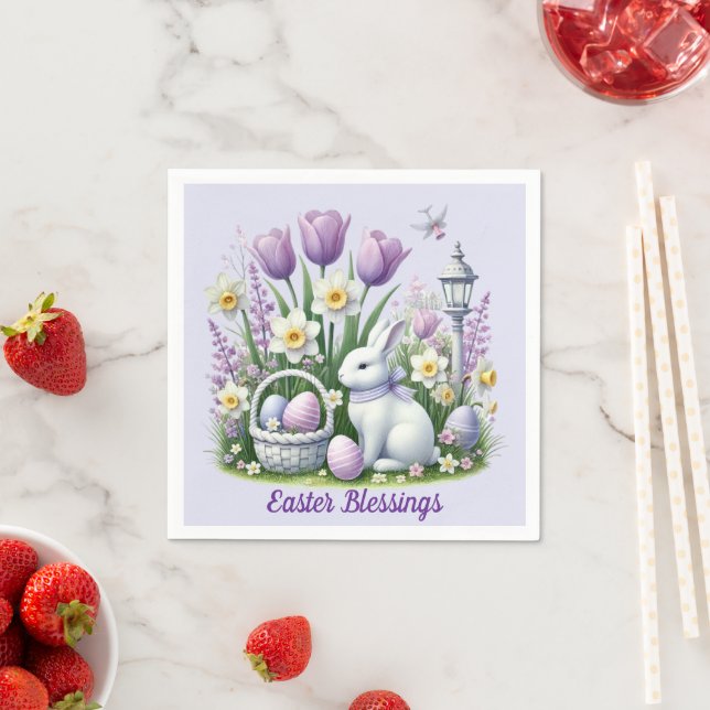 Easter Wishes Napkin (Insitu)