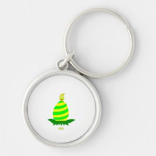 Easter Wishes Premium Round Keychain