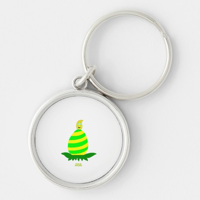 Easter Wishes Premium Round Keychain (Front)