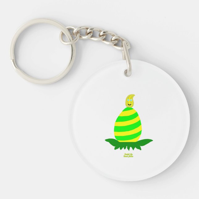 Easter Wishes Round Keychain (Front)