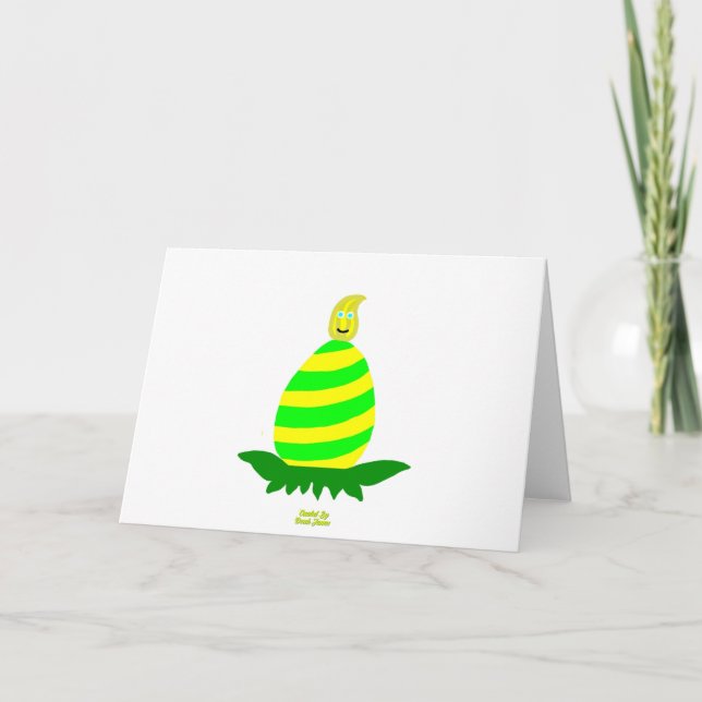 Easter Wishes Standard Horizontal Greeting Card (Front)