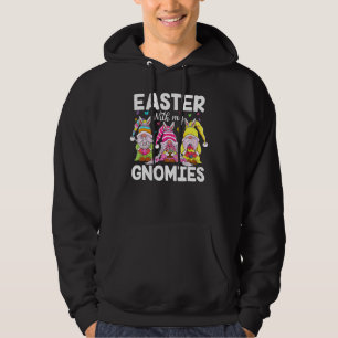 Easter With My Gnomies Bunny Ears Egg Hunting Happ Hoodie