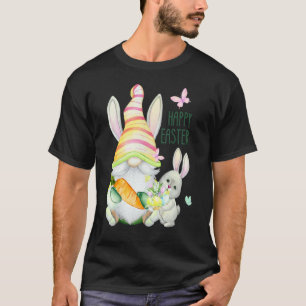 Easter With My Gnomies Bunny Ears Egg Hunting Happ T-Shirt