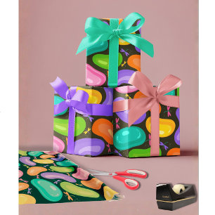 Easter Wrapping Paper Jelly Bean Garden Party