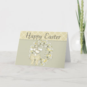 Easter Wreath & Cross Happy Easter Card