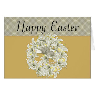 Easter Wreath & Cross Happy Easter Card 2