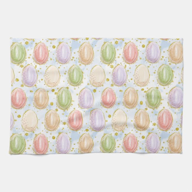 Easter Wreath Kitchen Towel (Horizontal)