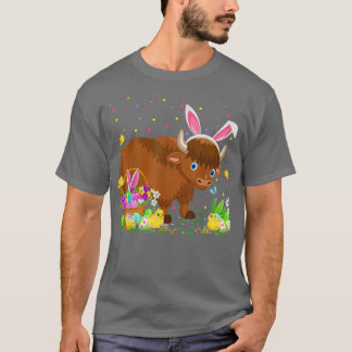 Easter Yak Bunny Egg Hunting Yak Easter Sunday T-S T-Shirt