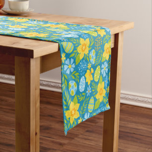 Easter Yellow Daffodils  Short Table Runner