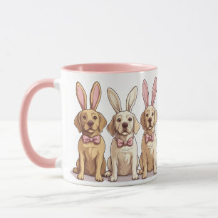 Easter Yellow Labrador Retriever Dogs Mug