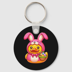 Easter Yellow Rubber Duck Cruise Ship Cruising Duc Keychain
