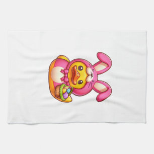 Easter Yellow Rubber Duck Cruise Ship Cruising Duc Kitchen Towel