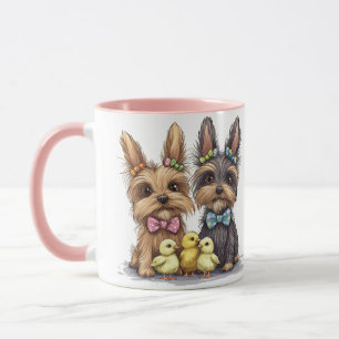 Easter Yorkshire Terrier Dogs Mug