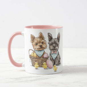 Easter Yorkshire Terrier Dogs Mug