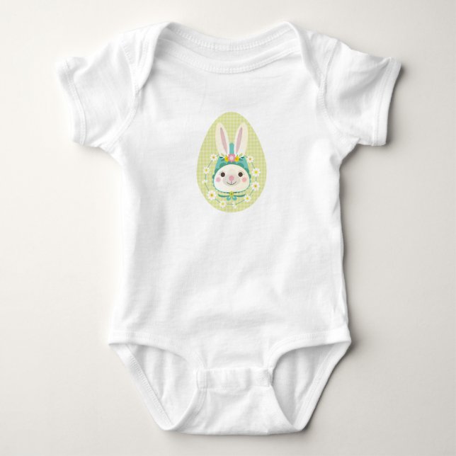 Easterbunny favor bag baby bodysuit (Front)