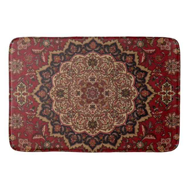 Eastern Accent Vintage Persian Pattern Bath Mat (Front)