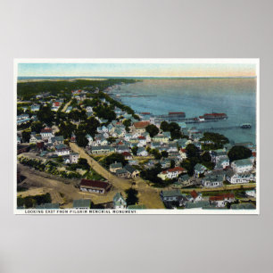 Eastern Aerial View of Town from Pilgrim Poster