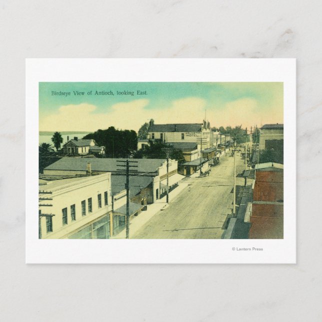 Eastern Aerial ViewAntioch, CA Postcard (Front)