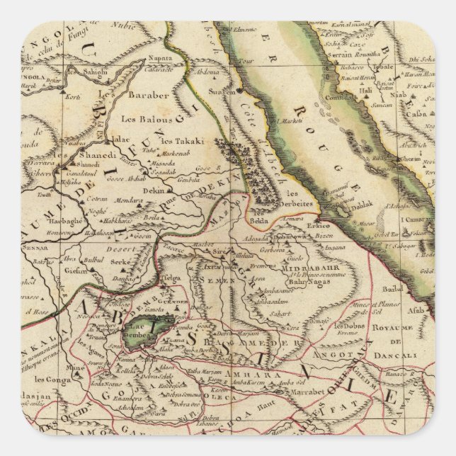Eastern Africa Square Sticker (Front)