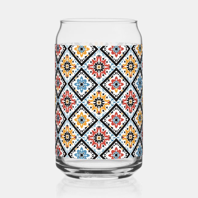 Eastern Band of Cherokee Can Glass (Front)