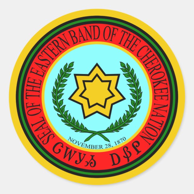 Eastern Band Of The Cherokee Seal (Front)