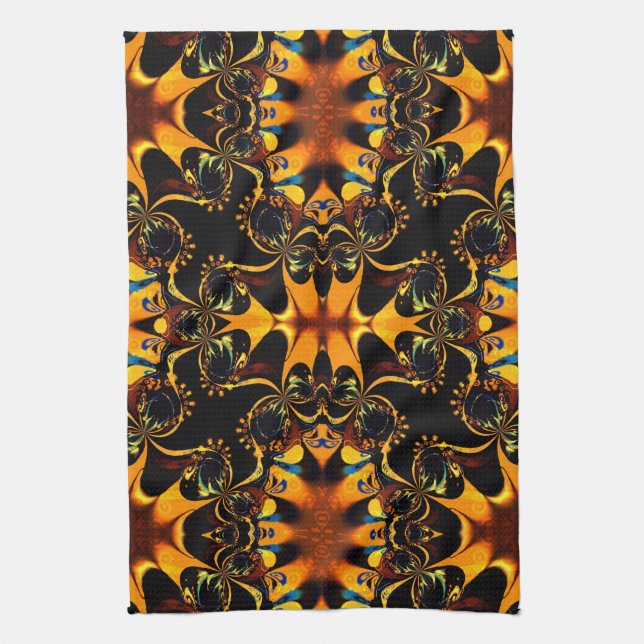 Eastern Batik Energy Pattern Kitchen Towel (Vertical)