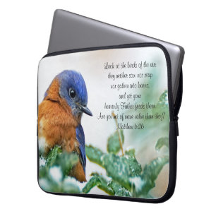 Eastern Bluebird Neoprene Laptop Sleeve