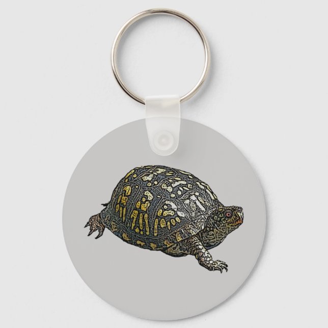 Eastern Box Turtle Coordinating Items Keychain (Front)