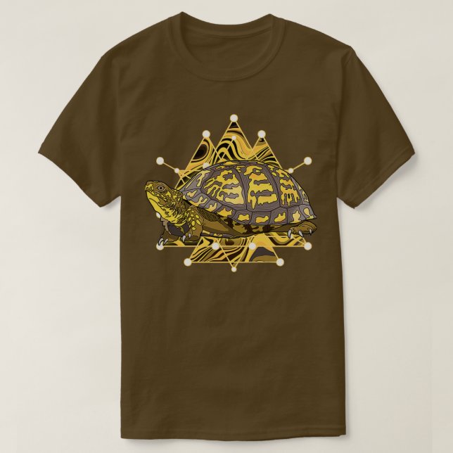 Eastern Box Turtle Long T-Shirt (Design Front)
