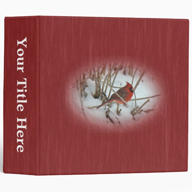 Eastern Cardinal Songbird Binder (Front/Spine)