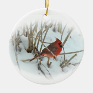 Eastern Cardinal Songbird Christmas Ornament