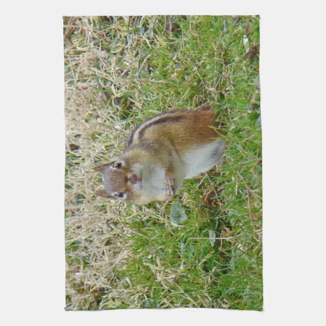 Eastern Chipmunk Kitchen Towel (Vertical)
