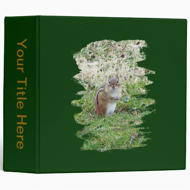 Eastern Chipmunk - Tamias striatus Binder (Front/Spine)
